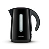 The Breville Soft Top™ kettle is perfect for quickly heating up water for tea, instant beverages, hot chocolate or even oatmeal. It features a soft opening lid, dual water viewing windows, see-through lid, 360' base and easy-clean interior.