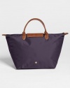 LONGCHAMP LE PLIAGE SHORT HANDLED MEDIUM TOTE - BILBERRY, ONE SIZE