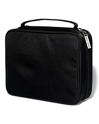Back by popular demand - and now in sleek black nylon. This travel case is sized to fit your beauty must-haves from skincare to makeup and tools. Features a brush holder that can hold seven Short-Handle Brushes and two removable mesh pouches. (Cosmetics sold separately.) Back by popular demand - and now in sleek black nylon. This travel case is sized to fit your beauty must-haves from skincare to makeup and tools. Features a brush holder that can hold seven Short-Handle Brushes and two removable mesh pouches. (Cosmetics sold separately.)