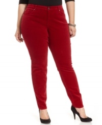Upgrade your denim with Jessica Simpson's plus size corduroy skinnies! Upgrade your denim with Jessica Simpson's plus size corduroy skinnies!