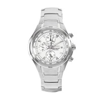 Seiko Men's SNAE39 Neosport Stainless Steel White Chronograph Dial Watch Seiko Men's SNAE39 Neosport Stainless Steel White Chronograph Dial Watch