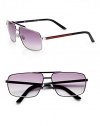 Metal frames with sporty temples and signature logo detail.Metal100% UV ProtectionMade in Italy