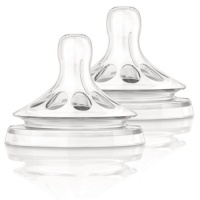 Philips AVENT BPA Free Natural Medium Flow Nipples, 2-Pack Philips AVENT BPA Free Natural Medium Flow Nipples, 2-Pack