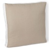 A classic silk border trims this decorative pillow from Vera Wang.