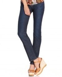 In a classic dark wash, these Lucky Brand Jeans Sweet N Straight jeans are perfect as an everyday denim staple! In a classic dark wash, these Lucky Brand Jeans Sweet N Straight jeans are perfect as an everyday denim staple!
