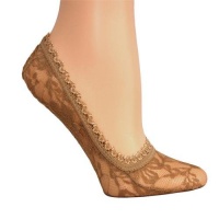 Nude Beige Lace 3 Pack No Show Socks Nude Beige Lace 3 Pack No Show Socks