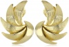 Anne Klein Araway Gold-Tone Garland Button Earrings