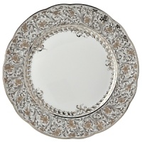 Hailing from the legendary region of Limoges, France, Bernardaud has been crafting fine porcelain creations of exquisite beauty for over 100 years. With no attention to detail spared, this 19th century-inspired design features opulent platinum accents that evoke the formal occasions of yesteryear. Hailing from the legendary region of Limoges, France, Bernardaud has been crafting fine porcelain creations of exquisite beauty for over 100 years. With no attention to detail spared, this 19th century-inspired design features opulent platinum accents that evoke the formal occasions of yesteryear.