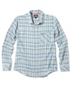 Soft plaid shirt by Quiksilver.