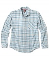 Soft plaid shirt by Quiksilver.