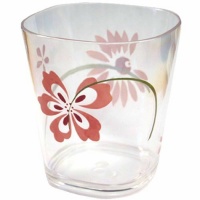 Corelle Coordinates Pretty Pink 14-Ounce Acrylic Square Glasses, Set of 6 Corelle Coordinates Pretty Pink 14-Ounce Acrylic Square Glasses, Set of 6