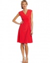 Evan Picone Women's Mj Cap Sleeve Side Casing Dress