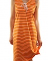 Lauren by Ralph Lauren Women's Sleeveless Tie Up V-Neck Casual Dress Orange