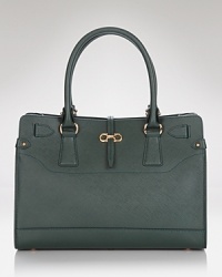 Smartly structured from saffiano leather, Salvatore Ferragamo's signature satchel is a fast-track to simple sophistication. Carry it for effortless, yet completely elegant style. Smartly structured from saffiano leather, Salvatore Ferragamo's signature satchel is a fast-track to simple sophistication. Carry it for effortless, yet completely elegant style.