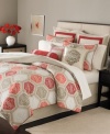 Warm up your room with the spicy palette and intricate patterns of Martha Stewart Collection's Sultana duvet cover set. An allover medallion print brings to mind the artistry of ancient tiles for a look you'll love for seasons to come. The printed duvet cover reverse coordinates with the matching bedskirt. (Clearance)