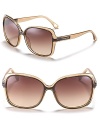 The simple and chic design of these oversized frames are pure MICHAEL Michael Kors.