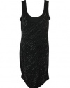 Calvin Klein Womens Sequin Scoopneck Sleeveless Shift Dress