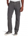 AG Adriano Goldschmied Men's Protege Staight Leg Corduroy Pant, Sulfur Gray, 36