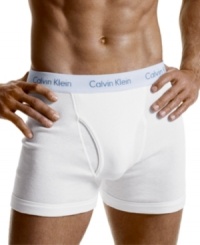 With a classic cut you can't live without, this flexible, supportive boxer brief features a functional fly and contrast logo waistband. Style U2158. With a classic cut you can't live without, this flexible, supportive boxer brief features a functional fly and contrast logo waistband. Style U2158.