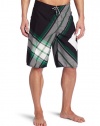 DC Men's Campaign Plaid Printed Board Short