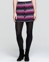A vibrant zigzag pattern imbues this Free People button-up skirt with playful charm.