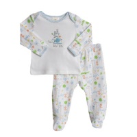 ABSORBA Baby-Boys Newborn Two Piece Footed Pant Set ABSORBA Baby-Boys Newborn Two Piece Footed Pant Set