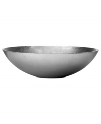 Elegance with an edge. Cast and finished by hand, the radiant Burnished Metal bowl boasts a sleek, modern look with the rich textural detail that defines the Donna Karan by Lenox collection. Elegance with an edge. Cast and finished by hand, the radiant Burnished Metal bowl boasts a sleek, modern look with the rich textural detail that defines the Donna Karan by Lenox collection.