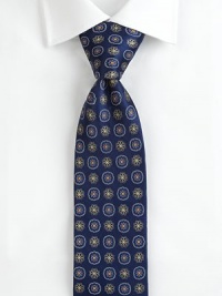 EXCLUSIVELY OURS. This patterned silk tie lends a personalized touch to your current work wardrobe.SilkDry cleanMade in USA EXCLUSIVELY OURS. This patterned silk tie lends a personalized touch to your current work wardrobe.SilkDry cleanMade in USA