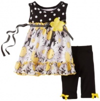 Bonnie Baby-Girls Newborn Dot To Daisy Pant Set, Black, 6-9 Months Bonnie Baby-Girls Newborn Dot To Daisy Pant Set, Black, 6-9 Months