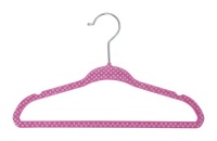Delta 30 Count Set of Kids Velvet Hanger, Pink Delta 30 Count Set of Kids Velvet Hanger, Pink