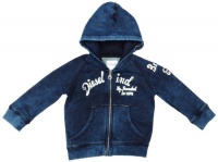 Diesel Baby-Boys Infant Salfyb Zip Denim Hoodie, Indigo, 3 Months