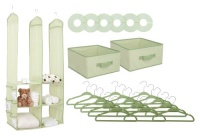 Delta 24 Piece Nursery Closet Organizer, Green