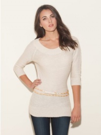 GUESS Katie Three-Quarter Sleeve Tunic, PORCELAIN (MEDIUM) GUESS Katie Three-Quarter Sleeve Tunic, PORCELAIN (MEDIUM)