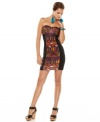 Inspired by sultry Brasilian style, this printed Bar III body-con dress will turn up the heat on spring!
