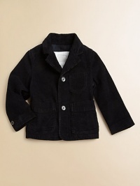 The easy comfort of corduroy with blazer styling is perfect for classic style on in-between days.Notched collarTwo-button frontButton detail at cuffsOne chest and two front patch pocketsFully linedCotton/elastaneMachine washImported Please note: Number of buttons may vary depending on size ordered. The easy comfort of corduroy with blazer styling is perfect for classic style on in-between days.Notched collarTwo-button frontButton detail at cuffsOne chest and two front patch pocketsFully linedCotton/elastaneMachine washImported Please note: Number of buttons may vary depending on size ordered.