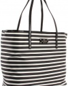 Kate Spade New York Women's Kate Spade Nylon Stripe Harmony PXRU3368 Baby Bag,Black/Cream,One Size