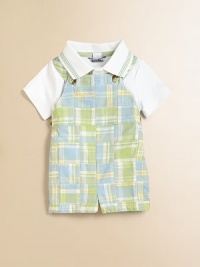 Pastel plaid adorns this timeless one-piece in plush cotton for the ultimate in style and comfort.SquareneckWide straps with buttonsPull-on styleWaist buttonsCottonMachine washImported Please note: Number of buttons vary depending on size ordered. Pastel plaid adorns this timeless one-piece in plush cotton for the ultimate in style and comfort.SquareneckWide straps with buttonsPull-on styleWaist buttonsCottonMachine washImported Please note: Number of buttons vary depending on size ordered.