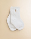 Cozy stretch cotton, adorned with signature pony embroidery.Signature embroideryThree pairs85% cotton/14% polyester/1% spandexMachine washImported