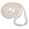Sterling Silver 6-7mm White Akoya Pearl High Luster AA Quality 24 Necklace