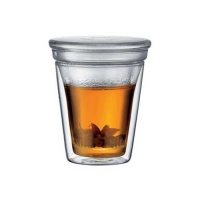 Bodum Canteen 6-Ounce (0.18-Liter) Double Wall Glass Thermal Tea Infuser Set