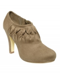When it comes to a fashionable fall look, you can't go wrong with Unlisted's aptly named Trend Setter booties. With a unique bow embellishment design on the upper, they include a hidden platform and covered heel. When it comes to a fashionable fall look, you can't go wrong with Unlisted's aptly named Trend Setter booties. With a unique bow embellishment design on the upper, they include a hidden platform and covered heel.