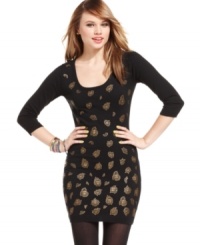 Animal-style studding makes this Material Girl tunic a must-have! Animal-style studding makes this Material Girl tunic a must-have!