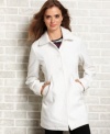A two-button closure and thigh-grazing length equip Krush's wool-blend coat with an elegance that's always in style.