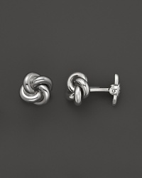 These classic sterling silver cuff links from Dolan & Bullock feature a subtle pattern. From the Sterling Silver Collection.