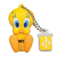 Emtec Electronics L100 Looney Tunes 4 GB USB 2.0 Flash Drive (Tweety Bird) - EKMMD4GL100