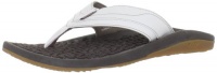 Reef Men's Playa Negra Thong Sandal,Brown/White,11 M US