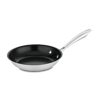 Eco-Friendly Nonstick Cookware. Exclusive Cuisinart Ceramica® Nonstick Technology is PTFE/PFOA -free. Petroleum-free ceramic-based nonstick interior helps to reduce oil consumption, makes it easy to cook low-fat meals, and preserves the environment. Professional multi-ply construction features an aluminum alloy core with Exclusive Cuisinart Ceramica® nonstick surface and an induction-ready stainless steel exterior for superior heat conductivity. Construction is suitable for all stovetops. Riveted stainless stick handles stay cool, and are made from 70% recycled stainless steel. Oven, broiler and dishwasher safe. Eco-Friendly Nonstick Cookware. Exclusive Cuisinart Ceramica® Nonstick Technology is PTFE/PFOA -free. Petroleum-free ceramic-based nonstick interior helps to reduce oil consumption, makes it easy to cook low-fat meals, and preserves the environment. Professional multi-ply construction features an aluminum alloy core with Exclusive Cuisinart Ceramica® nonstick surface and an induction-ready stainless steel exterior for superior heat conductivity. Construction is suitable for all stovetops. Riveted stainless stick handles stay cool, and are made from 70% recycled stainless steel. Oven, broiler and dishwasher safe.