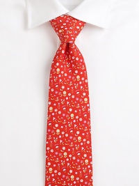 A signature statement in beautifully crafted Italian silk with an illustrated floral print.SilkDry cleanMade in Italy A signature statement in beautifully crafted Italian silk with an illustrated floral print.SilkDry cleanMade in Italy