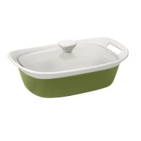 CorningWare Etch 2-1/2-Quart Casserole with Cover, Green CorningWare Etch 2-1/2-Quart Casserole with Cover, Green
