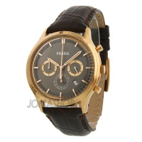 Fossil Ansel Chronograph Rose Gold Ion-plated Mens Watch FS4639